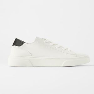 zara soft leather sneakers